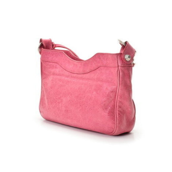 BALENCIAGA Giant Hip Pink Lambskin Shoulder Bag - Picture 2 of 12